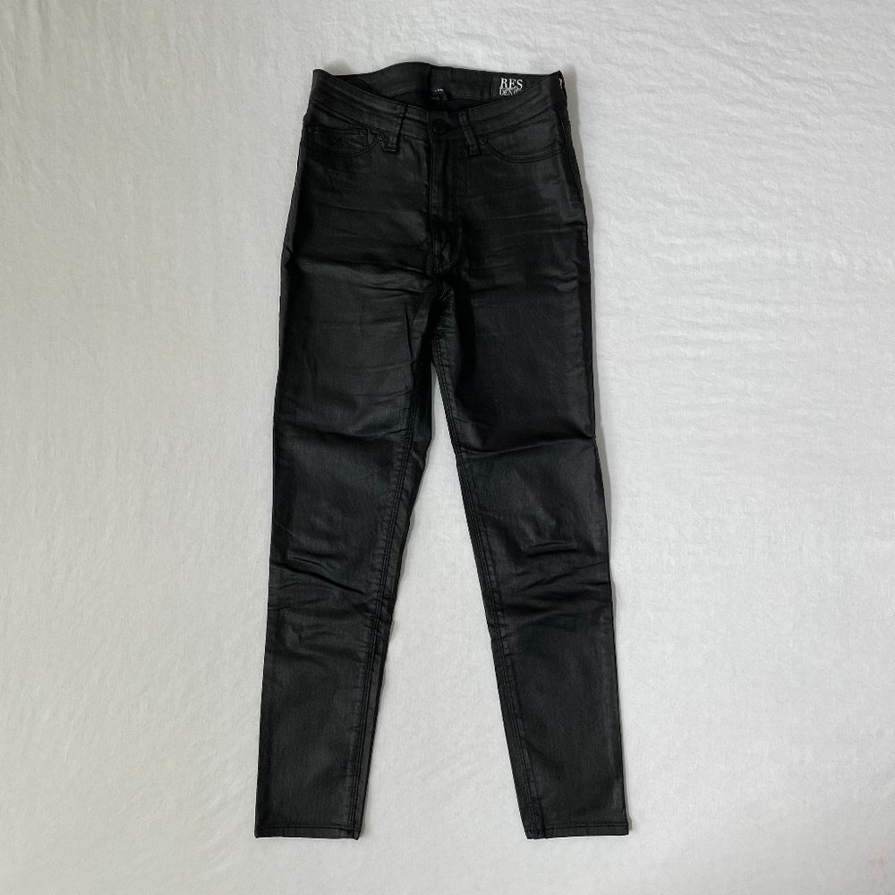 RES Denim Coated Black Jeans Size 26